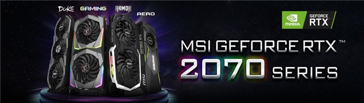 微星正式发布GeForce RTX 2070系列显卡